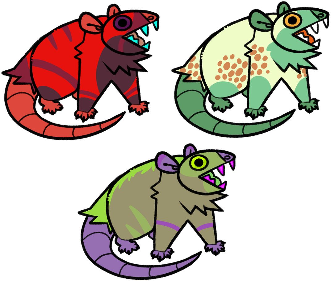 Trash Possum Adopts Open By Slimeyboys Trash Possum - Cartoon (1280x1280)
