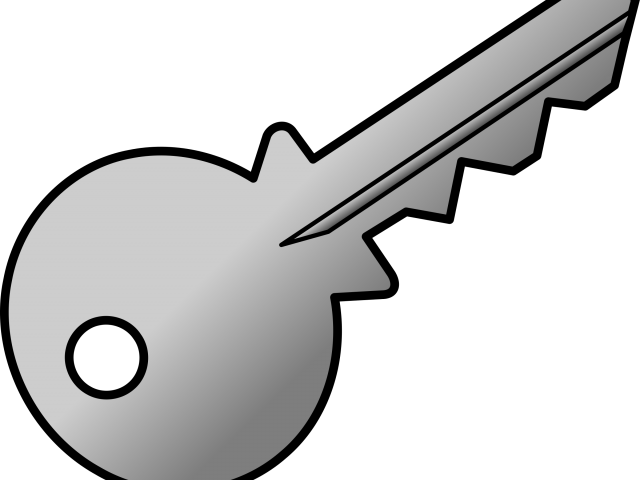 Keys Clipart Grey - Transparent Key Clipart (640x480)