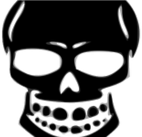 Evil Clipart Tiger - Hình Xăm Đầu Lâu Đơn Giản (640x480)