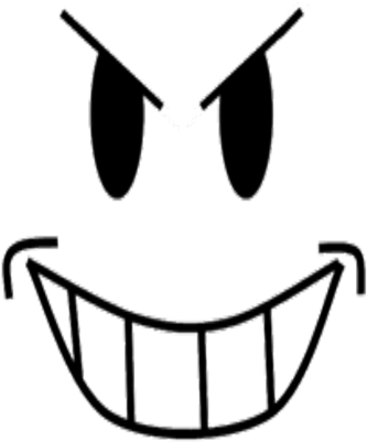 420 X 420 6 - Evil Face Roblox Decal (420x420)