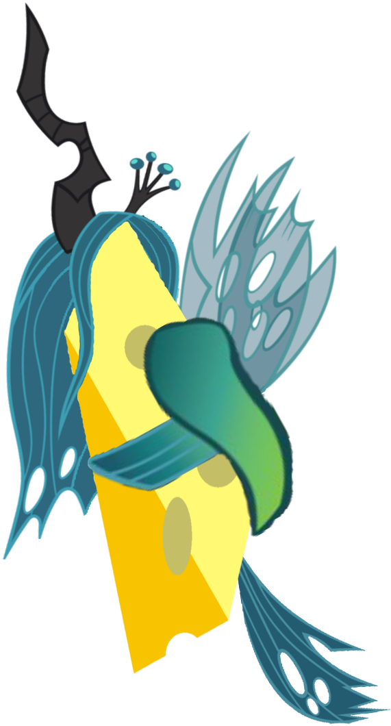 Cheese As Queen Chrysalis By Emilz The Half Demon - Illustration (699x1143)