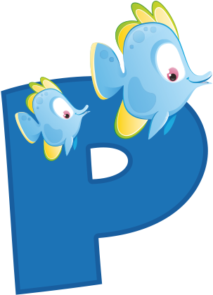 P Wall Adhesive Letters For Kids Rooms - Cartoon (700x700)