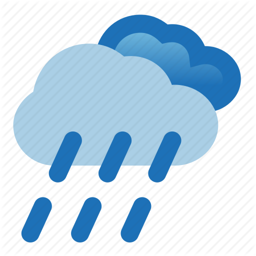 Storm Clipart Heavy Rain - Nube Con Lluvia Icono (512x512)
