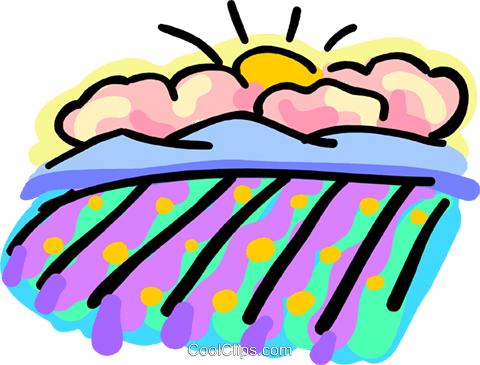 Rain Clouds With Sun In Background Royalty Free Vector - Rain Clouds With Sun In Background Royalty Free Vector (480x365)