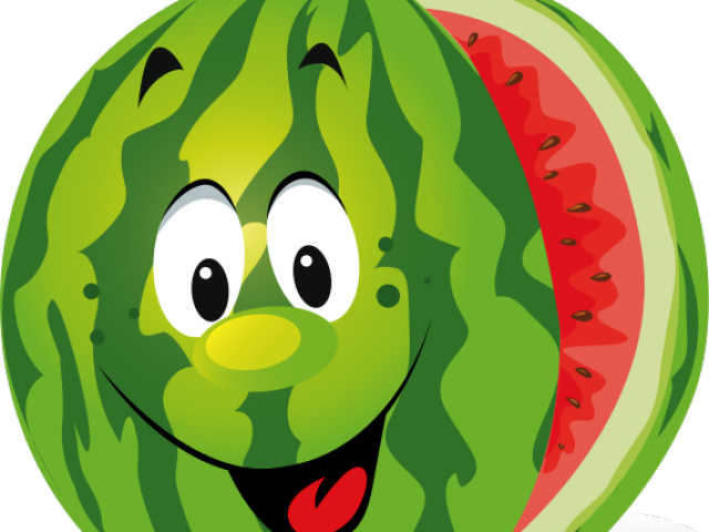 Watermelon Clipart Party - Vegetables Clipart With Face (640x480)