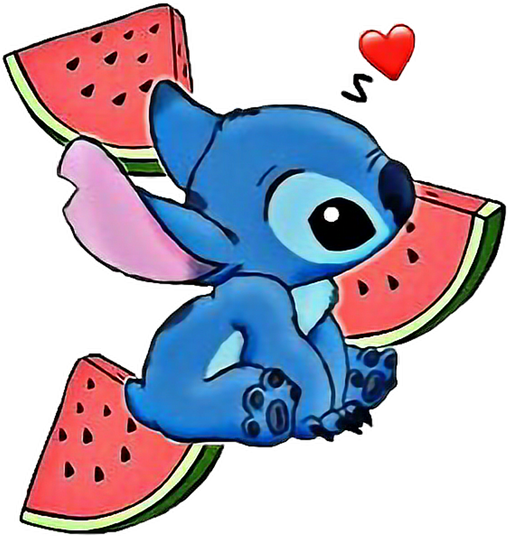 Scwatermelon Sticker - Dessin Stitch Mignon (1024x1082)