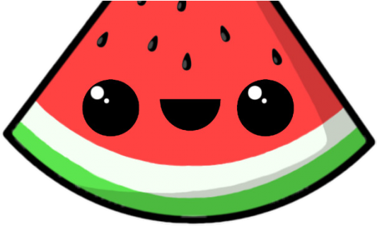 Watermelon Clipart Kawaii - Watermelon Kawaii (640x480)