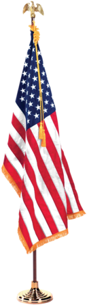 284 X 480 5 - Us Flag On Stand (284x480)