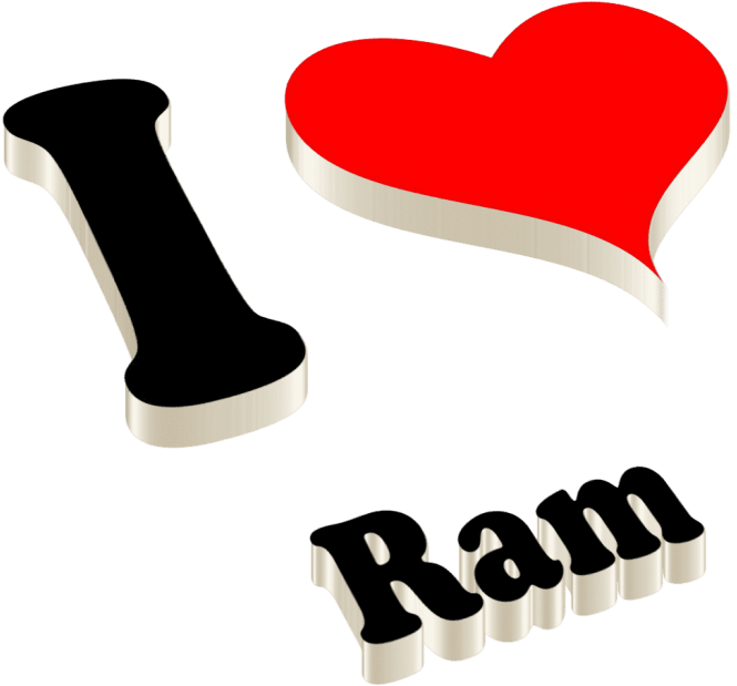 Free Png Download Ram Happy Birthday Name Logo Png - Raju Name Logo 3d (850x723)