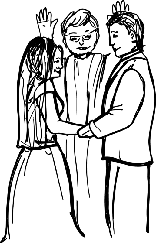 Marriage Clip Art Black And White (515x800)