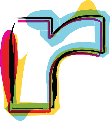 Oval R Letter Business Company Logo, Landmark Pattern, - Letter (363x399)
