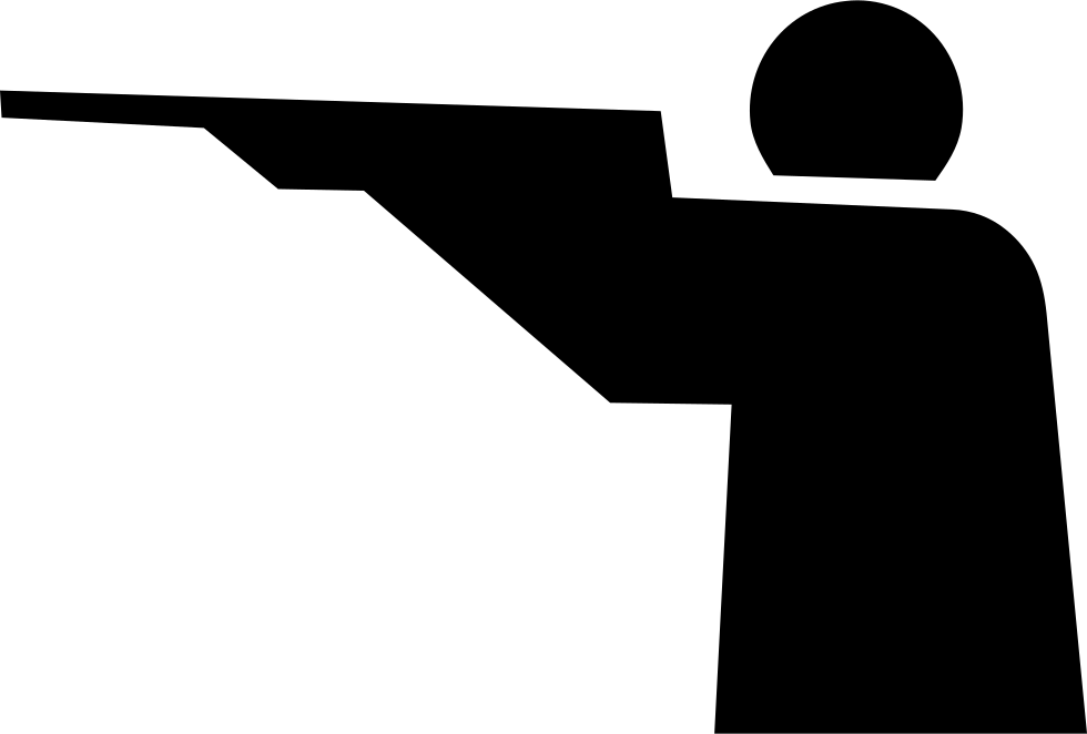 Hunter Silhouette Clip Art - Shooting Clip Art (980x662)