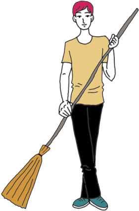 Dust Clipart Sweep Porch - Sweep Meaning (450x450)