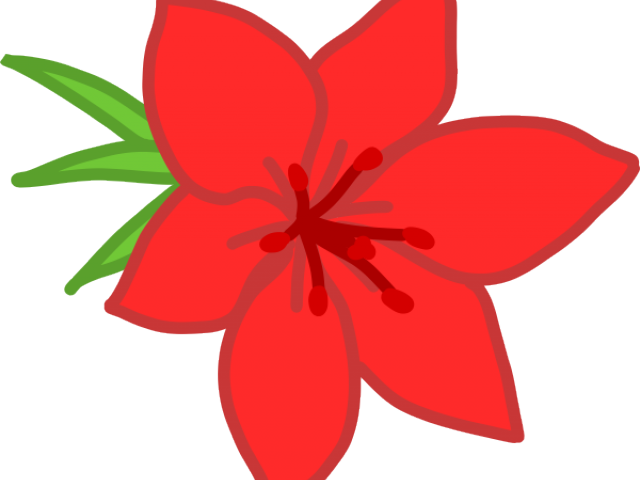 Red Rose Clipart Redflower - Red Flowers Cartoon (640x480)