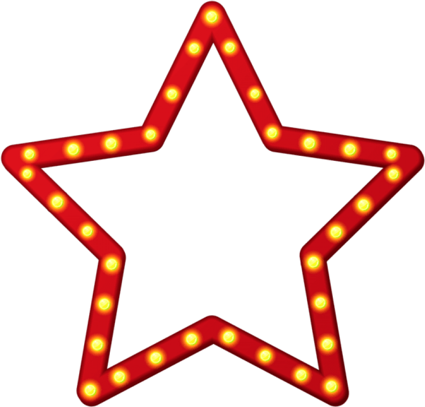 Free Png Download Red Star Border Frame Png Clipart - Red Star Frames Png (850x814)