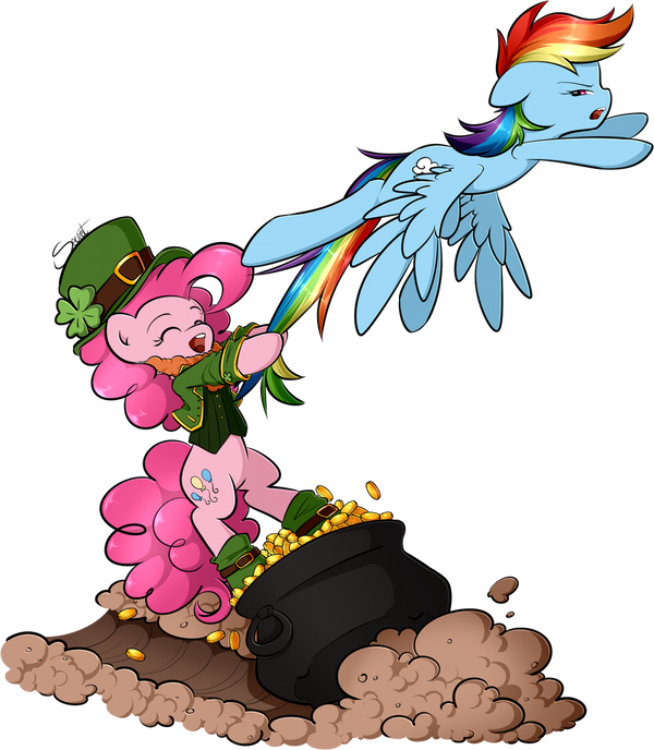 Pot Of Gold By Secret-pony - Leprechaun Mlp (600x688)