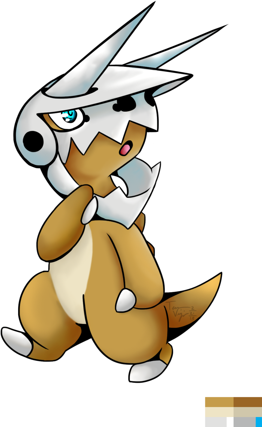 1024 X 1449 5 - Cubone With Different Skulls (1024x1449)