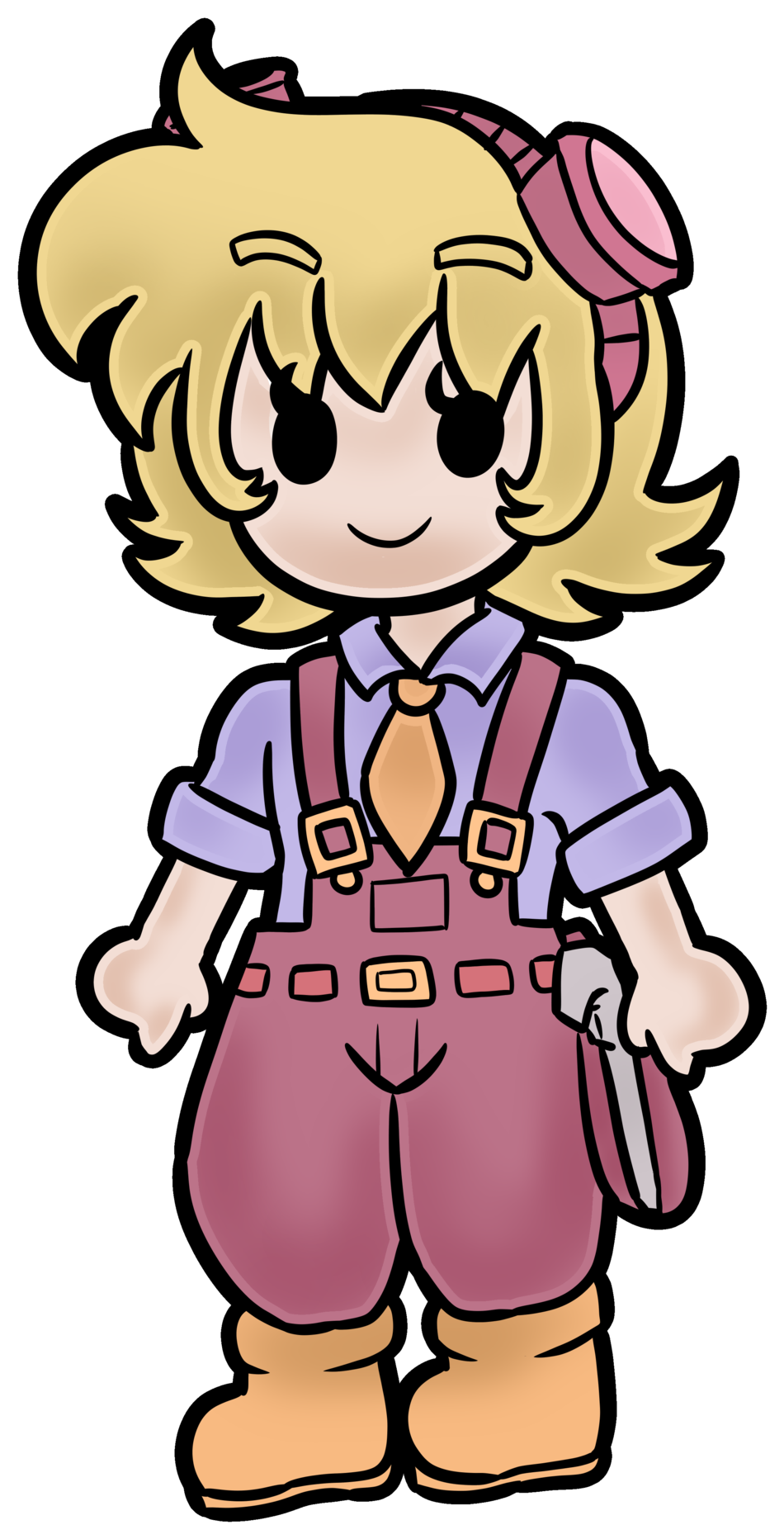 “lily From Cornucopia In Paper Mario Style - Cartoon (1062x1920)