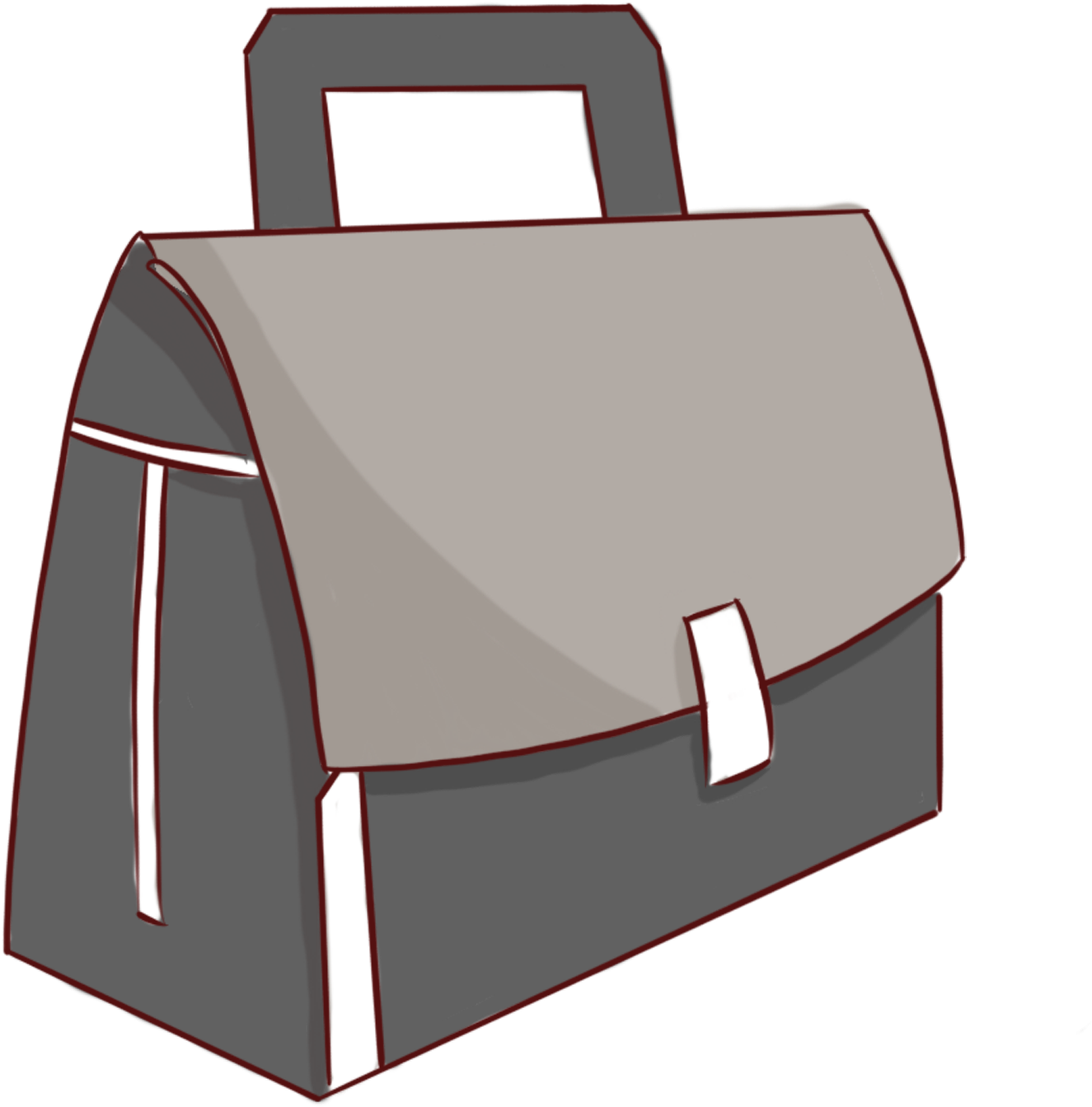 Hand Painted Cartoon Living Goods Bag Shopping Bag - Handbag (2000x2000)