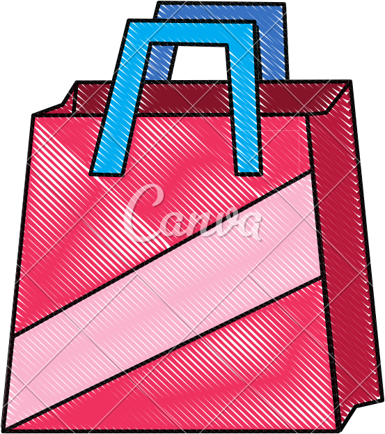 Shopping Bag Object - Paper Bag (800x800)