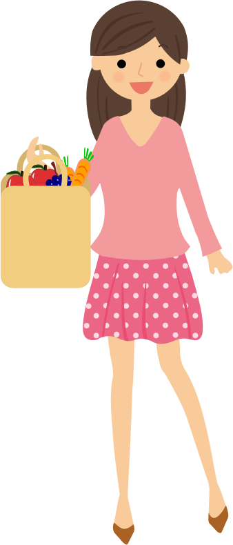 Medium Image - Vector Shopping Girl Png (338x790)
