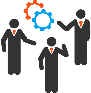 Inspiring Clipart Group Leader - Clip Art Black And White Ppt (384x384)