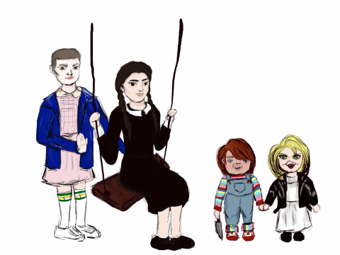 The New Netflix Horror Series, The Haunting Of Hill - Cartoon (480x360)