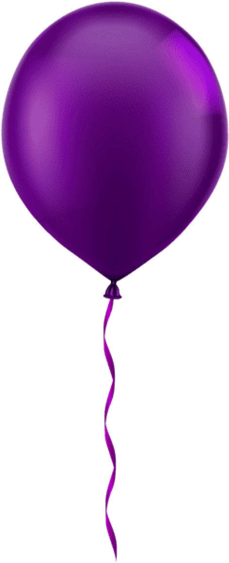 Free Png Download Single Purple Balloon Png Images - Transparent Background Balloon Png (480x1162)
