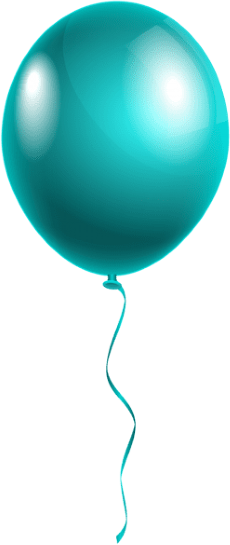 Free Png Download Single Modern Blue Balloon Png Images - Happy Birthday Single Balloon (480x1143)