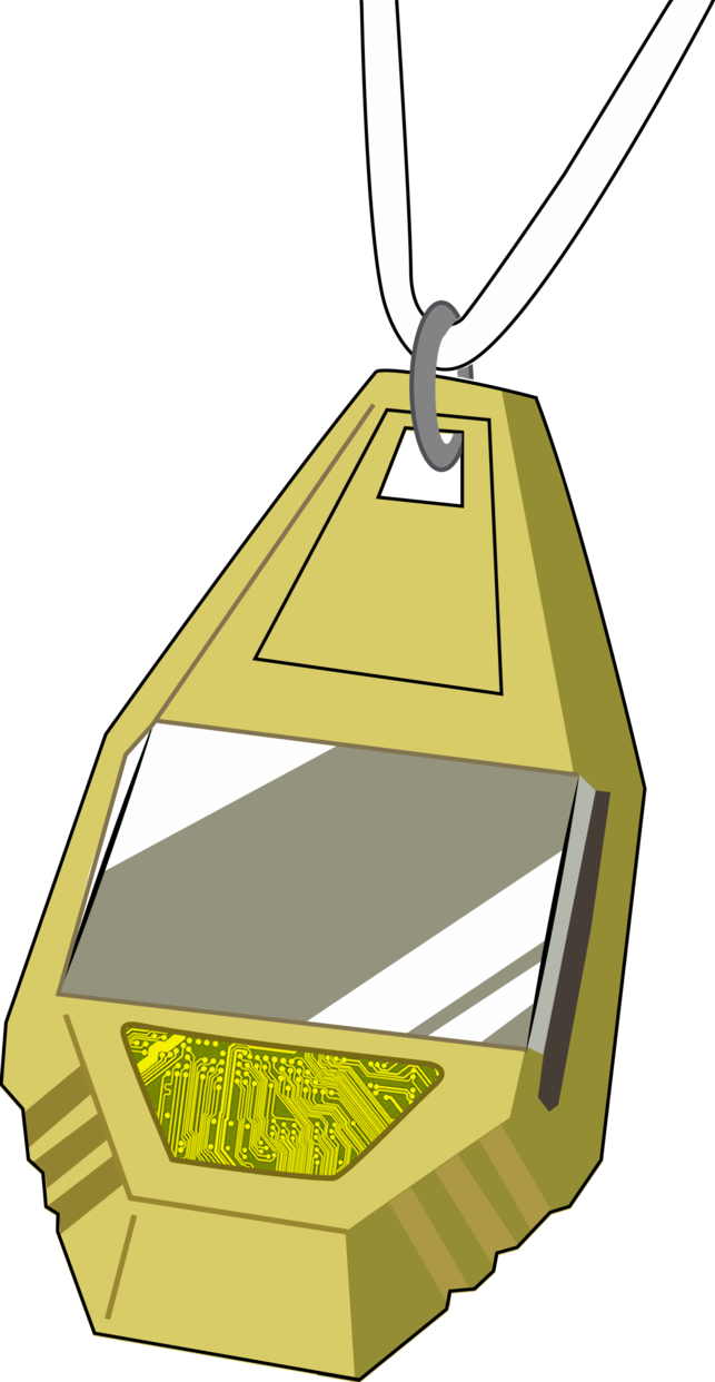 Triangular Clipart Pendant - Digimon (643x1242)