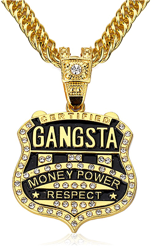 Thug Life Dollar Gold Chain Free Arts - Gangsta Necklace (800x800)