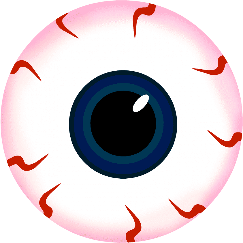 Scary Eyes Clipart Halloween Slush Drink With Eyeball - Eyeball Png (900x900)