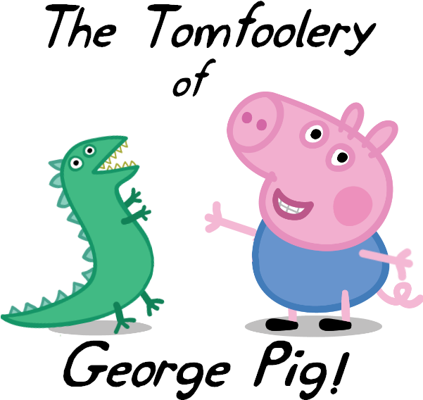 Tuning Clipart Preschool Music - Peppa Pig George With Dinosaur (600x600)