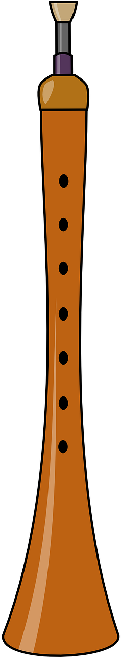 Music Reed Musical Flute Horn Transparent Image - Flute Horn (640x1280)