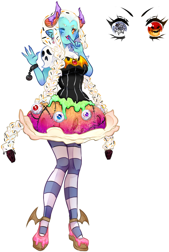 Halloween Cookie Princess [added Her Info] By Undead-pantsu - Cartoon (831x962)