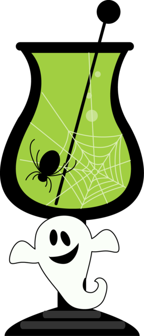 Gifs Halloween - Halloween Cocktail Clip Art (286x666)