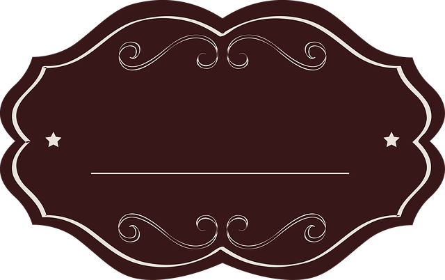 Label, Tag, Brown, Oval, Fancy, Empty, Drink, Template - Tag Rosa E Marrom Png (640x402)