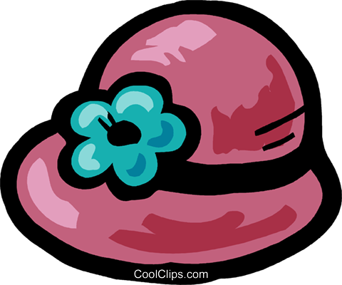 Summer Hat Royalty Free Vector Clip Art Illustration - Summer Hat Royalty Free Vector Clip Art Illustration (480x400)