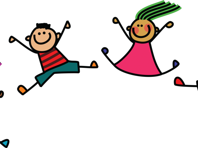 Playing Clipart Physical Play - Stick Children Playing (640x480)