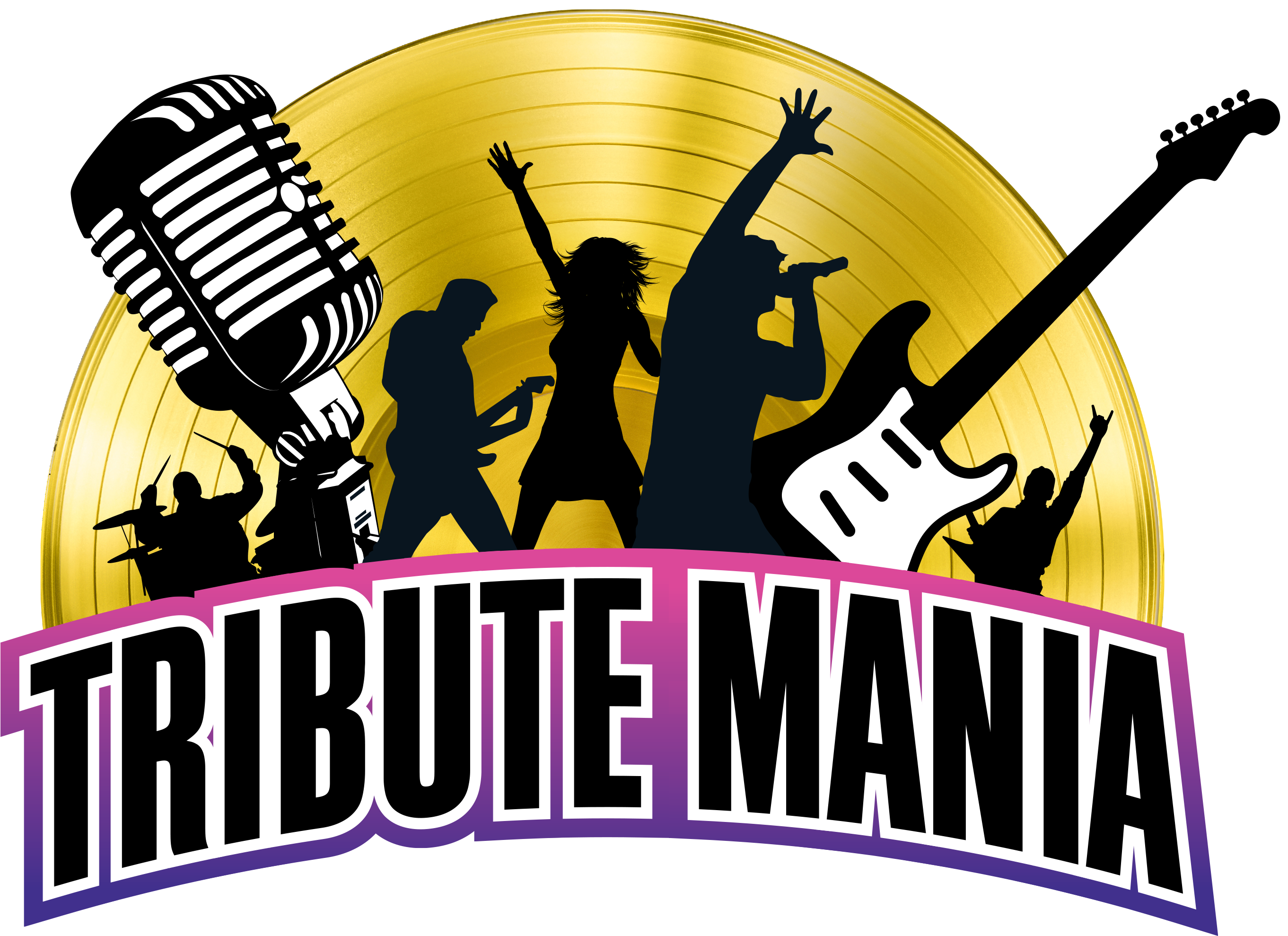 Tributemania Logo Whtline - Graphic Design (2901x2108)
