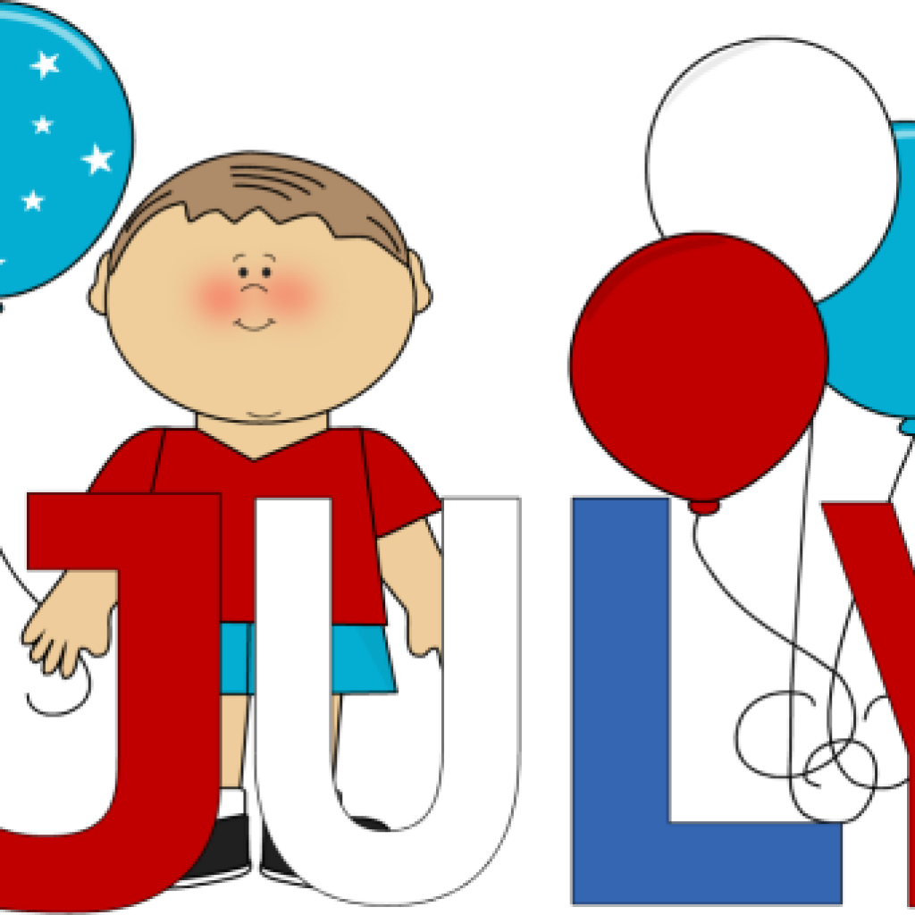 July is month of the year. July month. July cartoon. July Clipart.