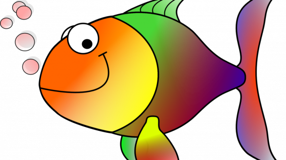 Free Fishing Cliparts 70 Colorful Fish Clipart Images - Fish Pre School (585x329)