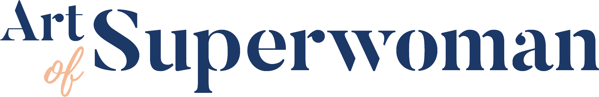 Art Of Superwoman Logo - Tan (2291x596)