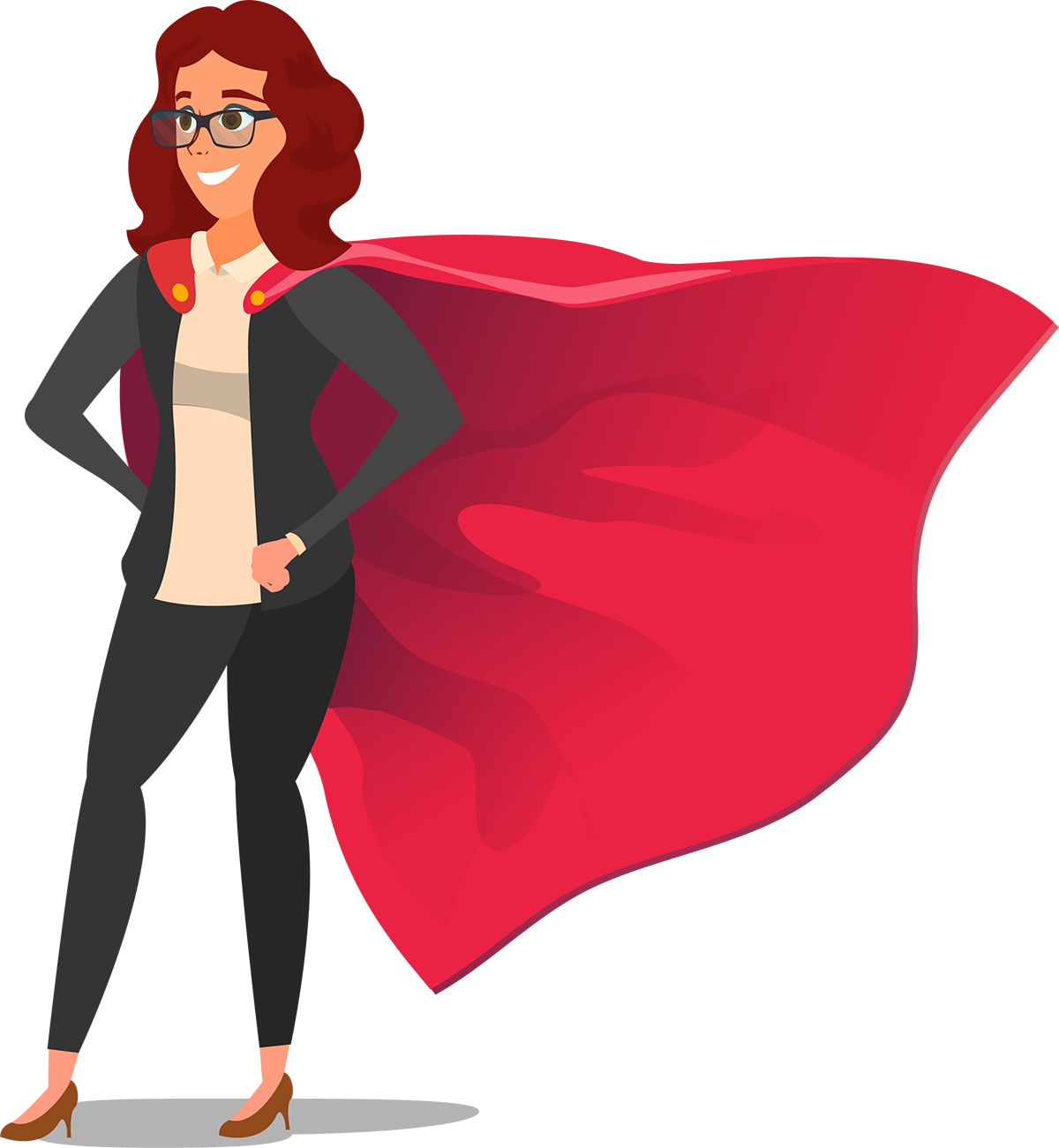 Being A Dental Office Superwoman - Superhero Business Woman (1200x1301)
