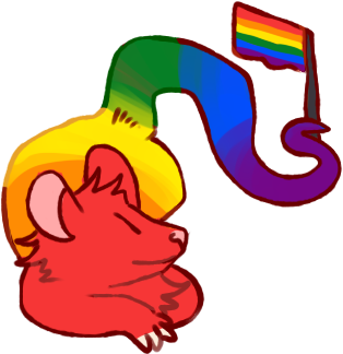 Opossum Pride Stickers Happy 20gayteen Y'all, Enjoy - Opossum Pride Stickers Happy 20gayteen Y'all, Enjoy (432x405)