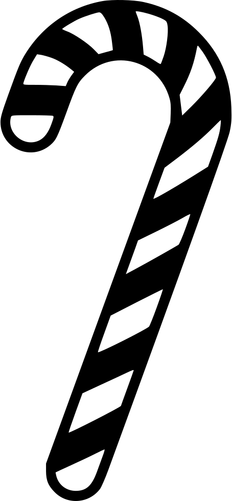 Candy Cane Comments - Candy Cane Vector (454x980)