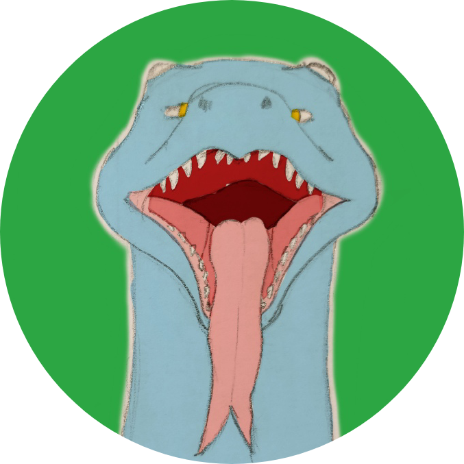 Imma Big Blue Quadruped Dragon Not Particularly Unique - Illustration (677x677)