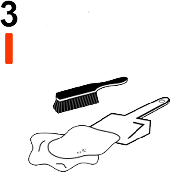 Brush Spill-aid Into A Dust Pan And Place In A Suitable - Broom (400x400)