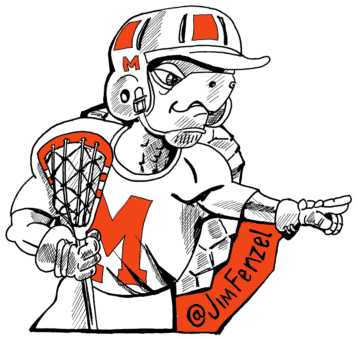 Vector Free Laxcots Mascot Illustrations By Jim Fenzel - Cartoon (1200x1203)