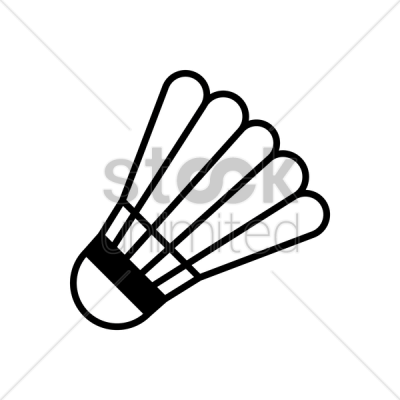 Shuttlecock Vector Images Png Images - Outline Images Of Shuttle Cock (400x400)